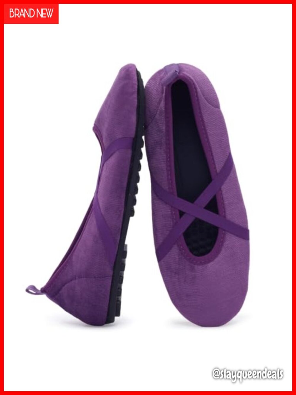 Velvet Ballet Flats Crisscross Mary Jane Slip-On Comfort